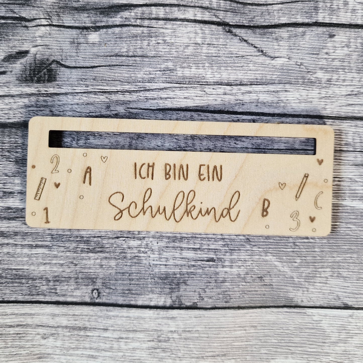 Lesehilfe aus Holz - Lesezeichen - Zeilenhilfe