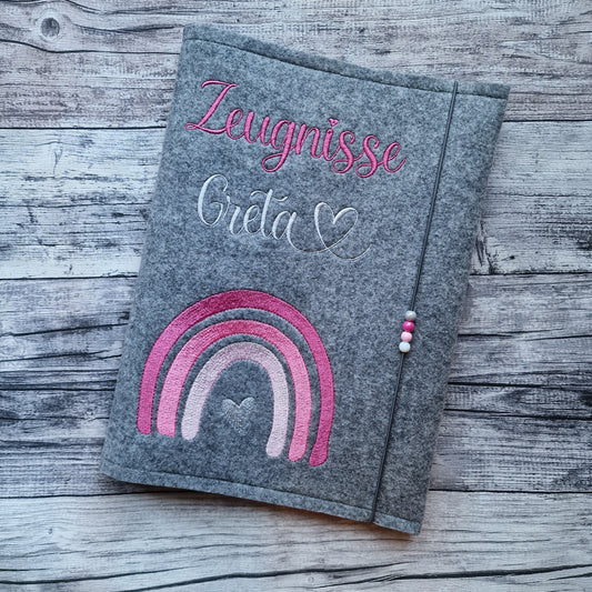 individuelle Zeugnismappe aus Filz