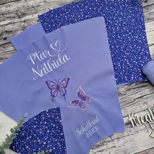 individuelles Selbstnähset (SIY) aus Stoff passend zum Schulranzen